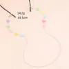 2021 Colorful Bead Chain Eyeglasses Lanyards For Girls Butterfly Heart Eyewear Neck Strap Anti-lost Rope Necklace Jewelry