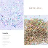 12 Boxes Sparkly Sequins 3D Hexagon Colorful Flakes Light Change Glitter Powders Dazzling Charm Nail Art Decorations