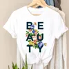 Damen T-Shirt T-Shirts Sweet Love Plant Valentine Damen T-Shirt Kurzarm Mode Frauen Kleidung T-Shirt Top Lady Print Weibliche Grafik