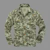 Moruance Mens Camouflage Cargo Jackor med fickor Militärstil Camo Tactical Jacket Ytterkläder för Man Workwear Clothing x0710