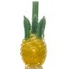 Ananas Glazen Pijpen Handgemaakte gele rookpijp pyrex bubbler lepel Prachtig Tabak gereedschap