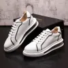 Erkekler Beyaz Hava Ayakkabı Platformu Flats erkek Loafer'lar Kaykay Adam Trend Eğlence Sneakers Zapatillas Hombre