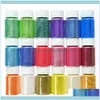 Салон ногтей здоровья красоты гвоздь блеск 1bottle Shiny Pearl Powder Art 54 Colors Superfine Diy Epoxy Rase Minera2681745 Minera2681745