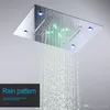 Bathroom Fixture Concealed Rain Shower set 360x500mm Waterfall Rainfall Shower Head Thermostatic 3 ways diverter valve Big LED Bath