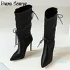 Elastic Camuflage Sexy High Heel Ankle Botas Stiletto Designer Sapatos Pontos de Tee Women Shoes 2021