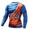 Erkekler T Gömlek Homme Sıkıştırma Kostüm Vegeta Tshirt Son Goku T-Shirt Spor Tayt Şort Sportwear G1222