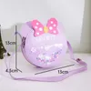 Mini bolso de mano para niños, monederos y bolsos con lazo para niñas pequeñas, monedero pequeño Kawaii para bebé, bolso cruzado