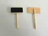 Mini Wood Garden Planters Tag Small blackboard Tags Markers Nursery Plastic Plant Labels For Microlandschaft RH1304