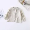 Meninas bebê fofo corduroy macacão menina primavera casual manga longa camisa crianças suspender vestido 210508