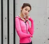 Neue Damen Hoodie Jacke Jogging T-Shirt Damen Yoga Sport Reißverschluss Jacke Mantel Fitness Gym Shirts Kleidung290a3915629
