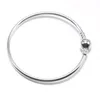 Dropshipping Silber Farbe Armreif Armbänder Fit Charm Perlen für Pandora Frauen Mädchen Weihnachten Geburtstag Geschenke BR011