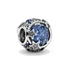 2023 nuovo argento sterling 925 blu brillante stella diavolo zirconia ciondolo perline adatto per la creazione di gioielli braccialetto Pandora