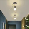 Modern Iron Ceiling Lights lamp shade E27 Nordic Retro Chandelier Bedroom Dinning home decor Parlors Hanging lignts Retro-Parlor