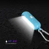 COB Keychain Light LED bärbar strålkastare Vattentät plastskal Använd 1 * Batteri 4 Modes Tillämpliga ficklampor Torches