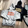 Männer Schwarz Grau Hoodie Human Made Kaws Printting Hoodies Hip Hop Sweatshirts Hohe Qualität Neuheit Fleece Sweatshirt Männer frauen Tops