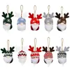 Party Supplies Christmas Decoration Faceless Old Man Doll Antler Knitted Hat xmas Tree Accessories