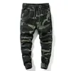 Pantaloni da uomo BAPAI Fashion Oversize Camouflage Cargo Outdoor Army Pantaloni da combattimento multifunzionali Slim Hiking