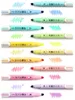 Highlighters 6 stks / set Wisable Pastel Markers Dual Tip Fluorescent Pen voor Art Tekening Doodling Markering School Briefpapier F6245