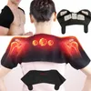 Tourmaline Magnetic Shoulder Heating Belt Therapy Neck Support Relieve Pain Improve Periarthritis Shoul Back1980778