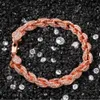 Uwin hiphop wome heren mode touw ketting armband bling steentjes 9mm goud kleur ijs sieraden armbanden 210609