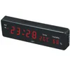 Timer Elektronische LED-Digital-Wanduhr mit Temperatur-Feuchtigkeitsanzeige Uhren Weiß Blau Grün Rot