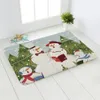 2021 Noël Snowman Noël Santa Chambre Couloir Tapis Non-Slip Soft Padormats conviennent aux cuisines de salon