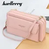 Sacos de noite Baellerry moda crossbody para mulheres carteira feminina bolsa de couro PU Clutch multifuncional telefone bolso mensageiro