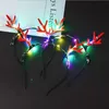 LEDアントラーライトアップヘッドバンドの絡み合いの点滅髪のスティックハロウィーンのクリスマスパーティのコスプレのコスプレプロップの発光クリスマス鹿ヘアクリップ1705 B3