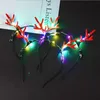 Led Antlers Light Up Headband Lumious Blinkande Hårpinnar Halloween Julfest Cosplay Prop Light Emitting Xmas Deer Hair Clip 1705 B3