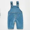 Salopette di jeans Primavera Autunno Baby Jeans Vestiti Panno Ragazza Body Per nati Bambini 210528