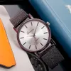 relógio casual de relógio de quartzo e pulseira de silicone cor sete