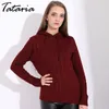 1Winter Knitted Hooded Sweater For Women Long Sleeve Female Knit Casual Jumper and Pullover s 210514