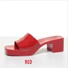 Marka pantofel damski najwyższej jakości projektant sandały damskie moda letnia galaretki slajdów kapcie na wysokim obcasie luksusowe na co dzień damskie skórzane buty na plażę alfabetu