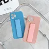 Candy Color Pols Band Stents Telefoon Gevallen voor iPhone 12 Pro Mini 11 X XR XS MAX 7 8 Plus SE Liquid Silicone Cover