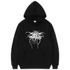 Herren Hoodies Sweatshirts Darkthrone Harajuku Print Hoodie Tops Männer Frauen Schwarz Logo Metal Mayhem Dimmu Borgir Taake Sbz6318 Sweatshirt