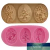 Christmas Tree Silicone Fondant Cake Mold Soap Chocolate Candy Decorating Mould Factory price expert design Quality Latest Style Original Status