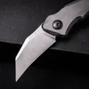 Kes 7350 Mini cuchillo plegable de bolsillo 9Cr18MoV Hoja Mango de aleación de aluminio Acción única Rescate táctico EDC Herramienta de supervivencia Cuchillos a3798