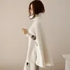 Autumn Winter Sweater Women Knitted Pullover Turtleneck Cloak Jacket Batwing Sleeve Loose Solid Outerwear Women's Sweaters