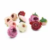 100 PZ Boccioli di Tè Rosa Fiori Artificiali Matrimonio Decorazione Della Casa Accessori Scatola di Regali Fai Da Te Polso Artigianato Scrapbooking Po Puntelli 211023