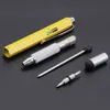 Pen Multifunctional tool slotted cross screwdriver level scale capacitance six in one metal ball