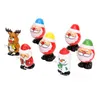 Рождественские забавные ветра игрушки Санта-Клаус снеговика игрушки веселые рождественские дети подарки 12 стилей T9i001596