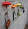 2021 parapluie forme mignon auto-adhésif mur porte crochet cintre sac clés salle de bain cuisine support collant