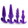 Yutong 6PCSSet Safe Silicone Butt Plug Gode Masturbation Anal Vaginal Jouets Pour Femme Hommes Dilatateur pour Gay9487452