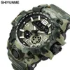SHIYUNME Digital Watch Men Luxury Brand Camouflage Strap Military Watches Sports Quartz Clock Male Reloj Hombre G1022