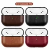 Läderfodral för AirPods PU PC -täckningsfall för AirPods Pro Bluetooth EarPods Earphone Leather Hook Clasp Keychain Protective Cas956434385