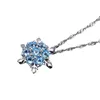 Hanger Kettingen 1 st S promotie Mode Creatieve Chic Sneeuwvlok Strass Crystal Party Xmas Elegante Necklace Bu