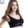 Queenral Drop VIP 3PCS/lot Seamless Bra With Pads Plus Size Bras For Women Brassiere Big Size Vest Wireless BH 5XL 6XL 211110