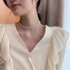 Chokers Crystal Necklace Super Fairy Gentle Temperament Short Niche Design Clavicle Chain Accessories For Women