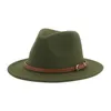 2021 Mulheres Fedoras Meninas Chapéu Meninos Chapéu Felted Kids Baby Caps Pequeno 52cm 54cm Cinto Casamento Cinto Criança Fedoras Sombreros de Mujer