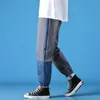 Мужские брюки, мужские спортивные штаны 2023, мужские весенне-осенние шаровары для бега, мужские брюки в стиле Харадзюку в стиле хип-хоп, корейский стиль, черные брюки с завязками на ногах, 4XL